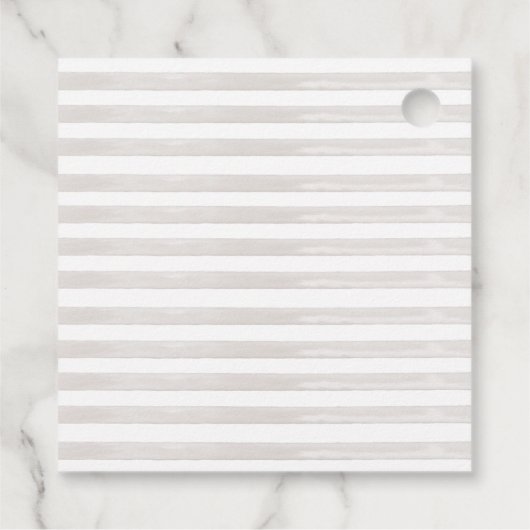 One Silly Goose Beige Bow 1st Birthday Bedankjes Labels (Achterkant)