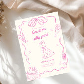 One Silly Goose Birthday Girl Invitation Kaart