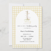 One Silly Goose Birthday Invitation Kaart (Voorkant)