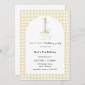 One Silly Goose Birthday Invitation Kaart (Voorkant / Achterkant)
