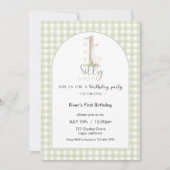 One Silly Goose Birthday Invitation Kaart (Voorkant)