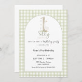 One Silly Goose Birthday Invitation Kaart (Voorkant / Achterkant)