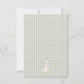 ONE Silly Goose Birthday Invitation Kaart (Achterkant)