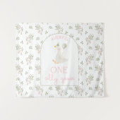 One Silly Goose Birthday Personalized Banner 1st Wandkleed (Voorkant (horizontaal))
