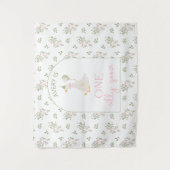 One Silly Goose Birthday Personalized Banner 1st  Wandkleed (Voorkant)