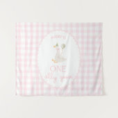 One Silly Goose Birthday Personalized Banner 1st Wandkleed (Voorkant (horizontaal))
