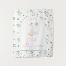 One Silly Goose Birthday Personalized Banner  Wandkleed
