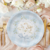 One Silly Goose Blue Goingham Whimsical Birthday Papieren Bordje