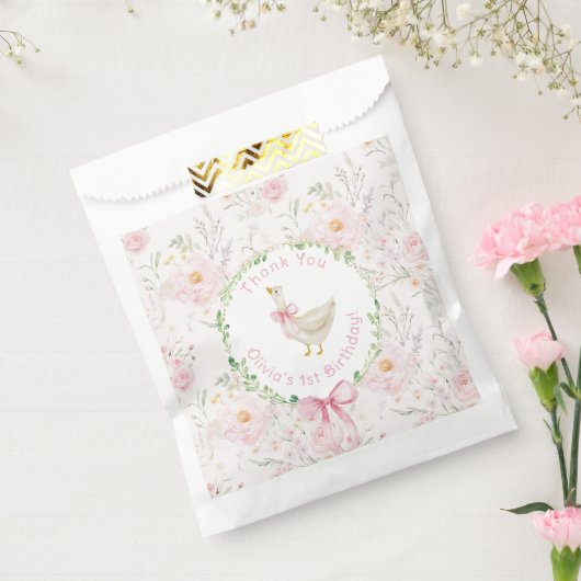 One Silly Goose Blush pink Birthday Thank you Bedankzakje (Gezegeld)