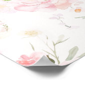 One Silly Goose Blush pink Bow Birthday Welcome Poster (Hoek)