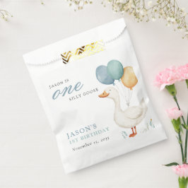 One Silly Goose Boy 1st Birthday Party Bedankzakje