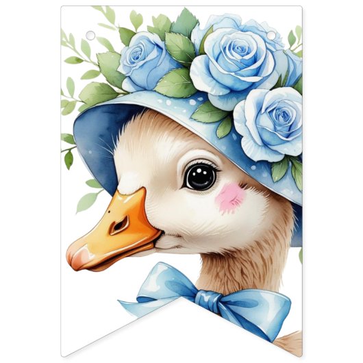 One Silly Goose Boy Baby shower Vlaggetjes (Eerste vlag)