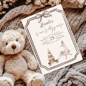 One Silly Goose Boy Birthday Invitation  Kaart