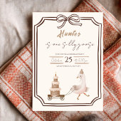 One Silly Goose Boy Birthday Invitation  Kaart