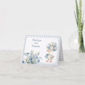 One Silly Goose Boy's First Birthday Bedankkaart (Voorkant)