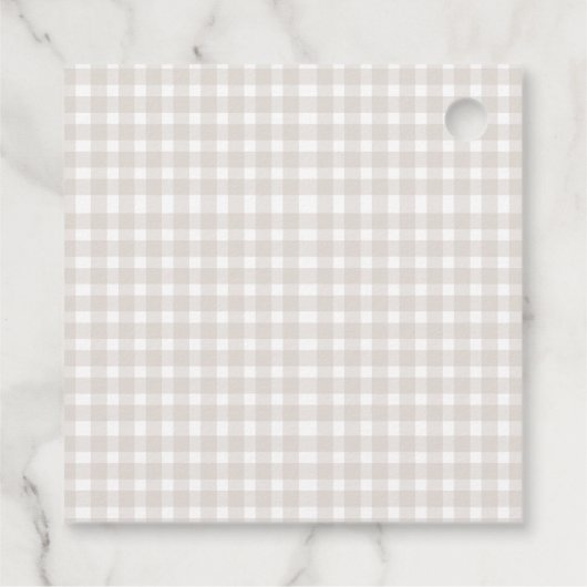 One Silly Goose Brown Bow 1st Birthday Bedankjes Labels (Achterkant)