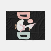 One Silly Goose Dad 1st First Birthday Family Matc Fleece Deken (Voorkant (Horizontaal))