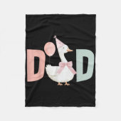 One Silly Goose Dad 1st First Birthday Family Matc Fleece Deken (Voorkant)