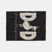 One Silly Goose Daddy 1st First Birthday Family 20 Fleece Deken (Voorkant (Horizontaal))