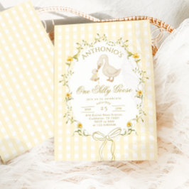 One Silly Goose Gender neutral  1st Birthday Kaart