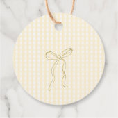 One Silly Goose Gender neutral Gingham Thank you Bedankjes Labels (Achterkant)