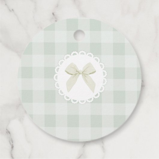 One Silly Goose Gender neutral Sage Birthday Bedankjes Labels (Achterkant)