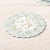 One Silly Goose Gender neutral Sage Birthday Kartonnen Onderzetters (Gekanteld)