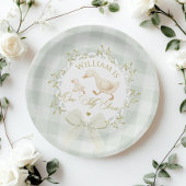 One Silly Goose Gender neutral Sage green Birthday Papieren Bordje