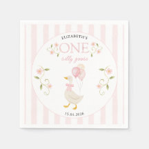 One Silly Goose Girl 1e verjaardag Roze