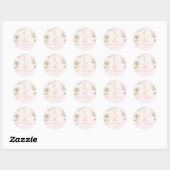 One Silly Goose Girl 1st Birthday Ronde Sticker (Vel)