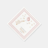 One Silly Goose Girls 1st Birthday Party Decor Servet (Hoek)