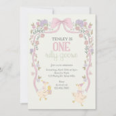 One Silly Goose, Goose Party, First Birthday  Kaart (Voorkant)