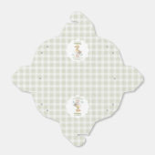 One Silly Goose Green Gingham Baby First Birthday Bedankdoosjes (Uitgevouwen)