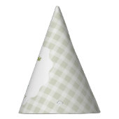 One Silly Goose Green Gingham Baby First Birthday Feesthoedjes (Rechts)