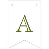 One Silly Goose Green Gingham Baby First Birthday Vlaggetjes (Derde vlag)