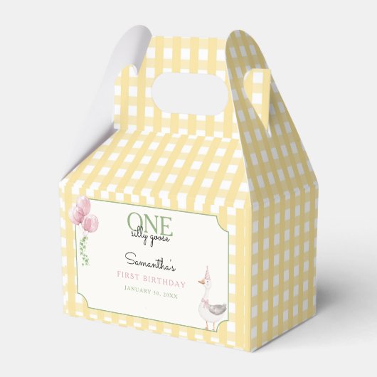 One Silly Goose Pink Balloons Bedankdoosjes (Voorkant Zijde)