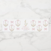 One Silly Goose Pink  Birthday Waterfles Etiket (Enkel label)