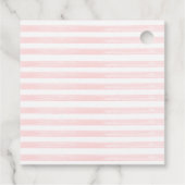 One Silly Goose Pink Bow 1st Birthday Bedankjes Labels (Achterkant)