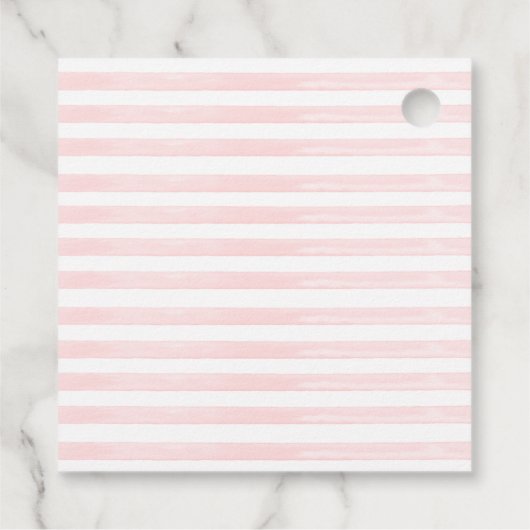 One Silly Goose Pink Bow 1st Birthday Bedankjes Labels (Achterkant)