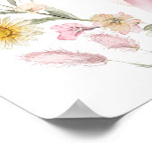 One Silly Goose Pink Bow 1st Birthday Welcome  Poster (Hoek)