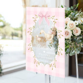 One Silly Goose Pink Gingham Birthday Welcome Acryl Bord