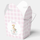 One Silly Goose Pink Gingham Girl First Birthday Bedankdoosjes (Open)