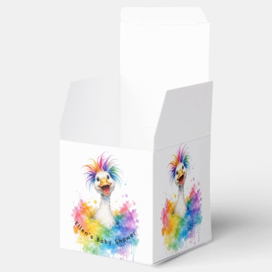 One Silly Goose Rainbow Baby Shower  Bedankdoosjes (Geopend)