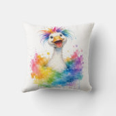 One Silly Goose Rainbow Baby Shower Gift Kussen (Achterkant)