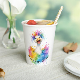 One Silly Goose Rainbow Baby Shower Papieren Bekers