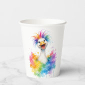 One Silly Goose Rainbow Baby Shower Papieren Bekers (Achterkant)