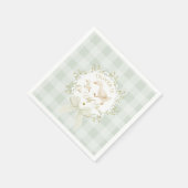 One Silly Goose Sage Gingham Gender neutral Servet (Hoek)