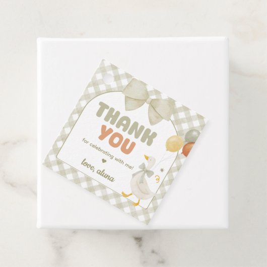 One Silly Goose Spring Birthday Bedankjes Labels (In situ)