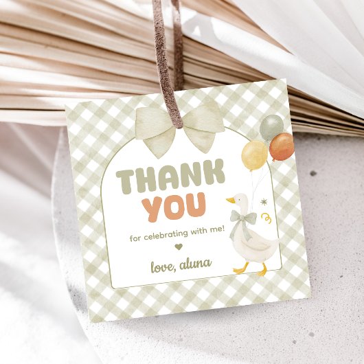 One Silly Goose Spring Birthday Bedankjes Labels