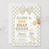 One Silly Goose Spring Birthday Kaart (Voorkant)